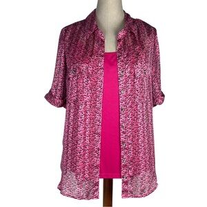 Dress Barn 2 Piece Blouse and Tank Set